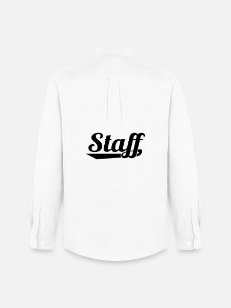 2541614 127337063 STAFF - Männer Oxford Hemd von Stanley/Stella - Weiß