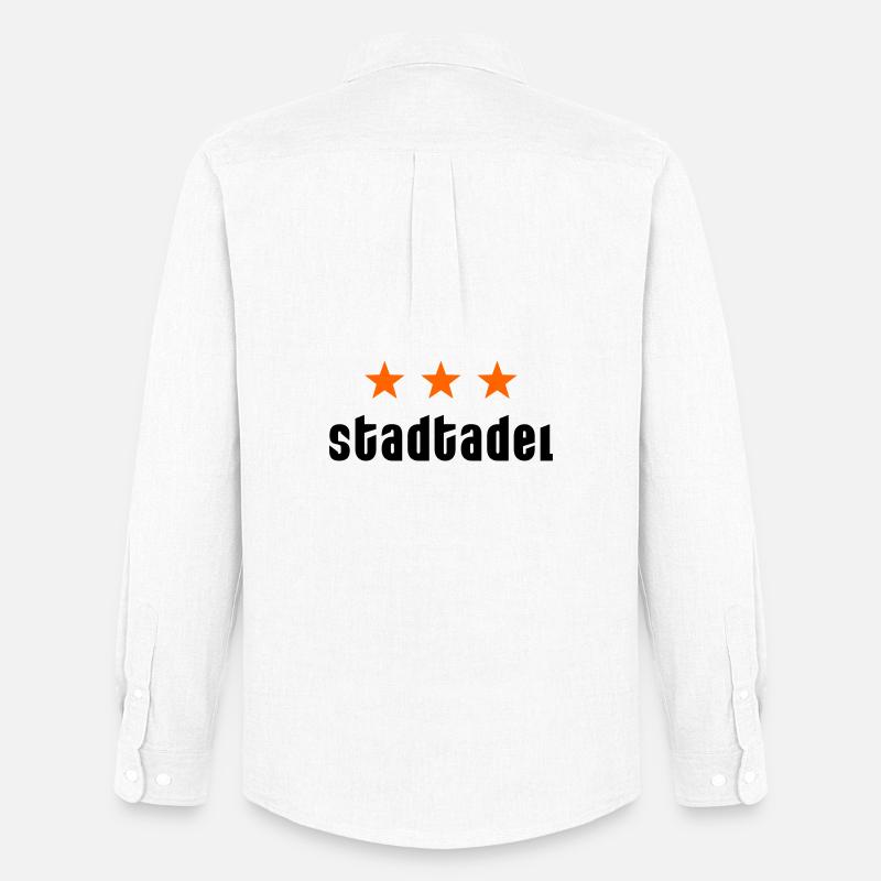 Stadtadel mit Sternen - Männer Oxford Hemd von Stanley/Stella - Weiß