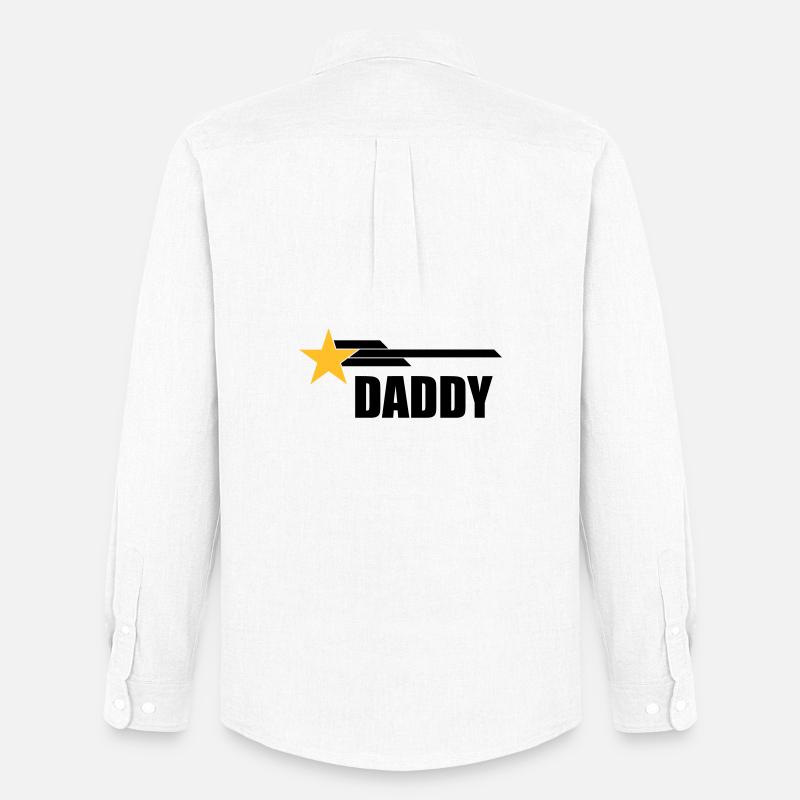 Daddy - Männer Oxford Hemd von Stanley/Stella - Weiß