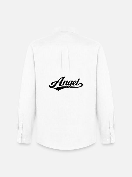Angel name first last family - Men's Oxford Shirt by Stanley/Stella - white