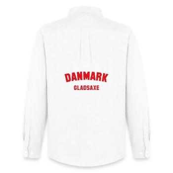 GLADSAXE Danmark Denmark - Men's Oxford Shirt by Stanley/Stella - white - Back - AI Model Male 185 dark (185cm)