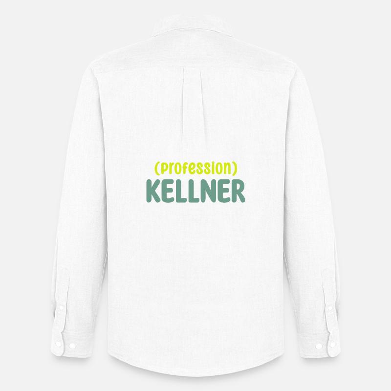 kellner - Männer Oxford Hemd von Stanley/Stella - Weiß