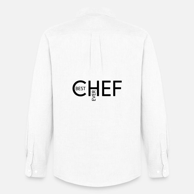 Best Chef ever - Männer Oxford Hemd von Stanley/Stella - Weiß