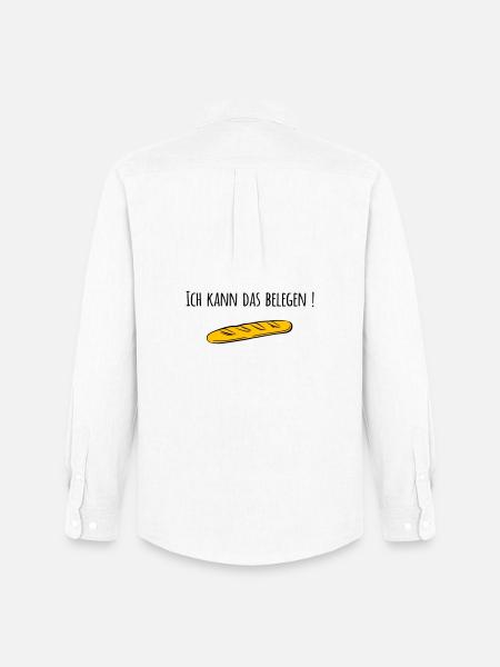 Baguette - Männer Oxford Hemd von Stanley/Stella - Weiß