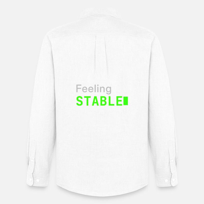 Feeling Stable | Developer mood - Männer Oxford Hemd von Stanley/Stella - Weiß