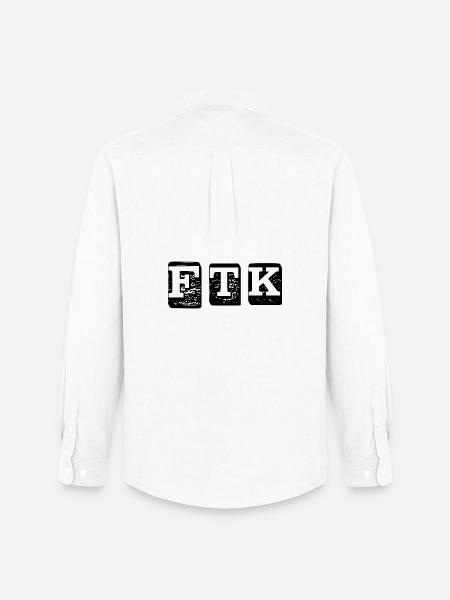 FTK - Männer Oxford Hemd von Stanley/Stella - Weiß