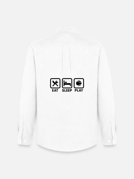 Eat Sleep Play Tennis - Men's Oxford Shirt by Stanley/Stella - white