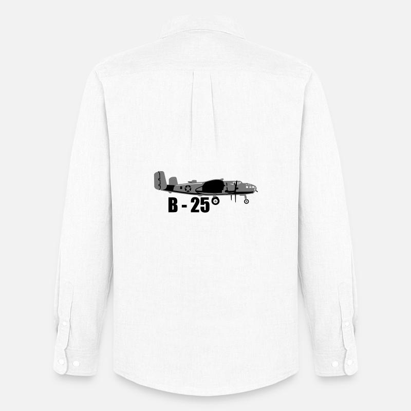 Bomber B-25 - Männer Oxford Hemd von Stanley/Stella - Weiß