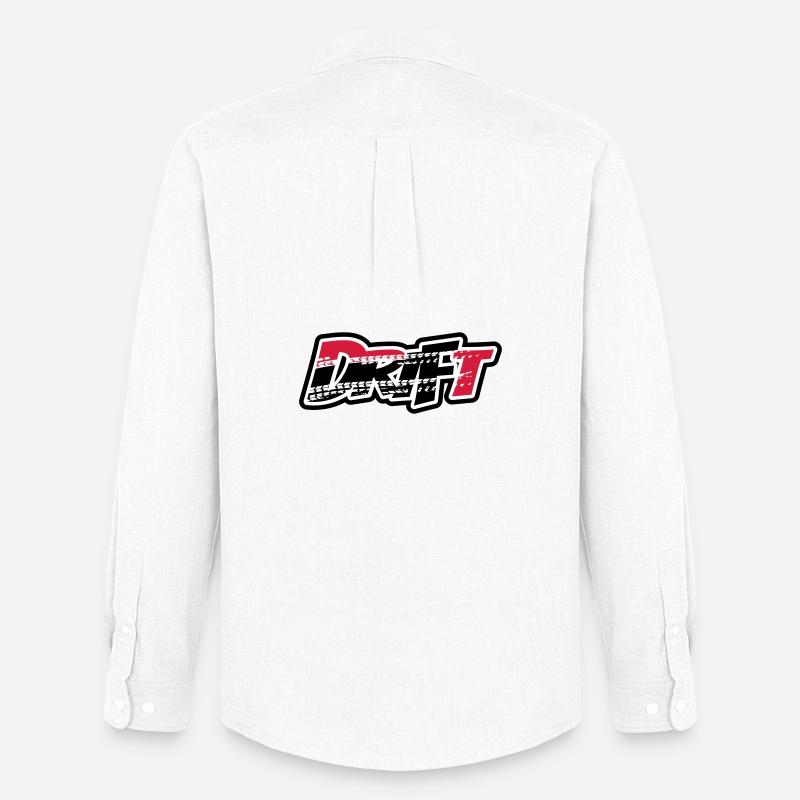 Drift Motorsport - Männer Oxford Hemd von Stanley/Stella - Weiß