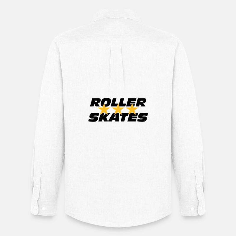 Roller Skates - Männer Oxford Hemd von Stanley/Stella - Weiß