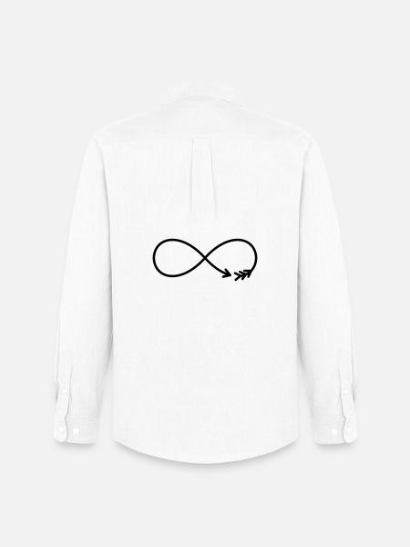 Infinity Sign Arrow Gift Love - Men's Oxford Shirt by Stanley/Stella - white