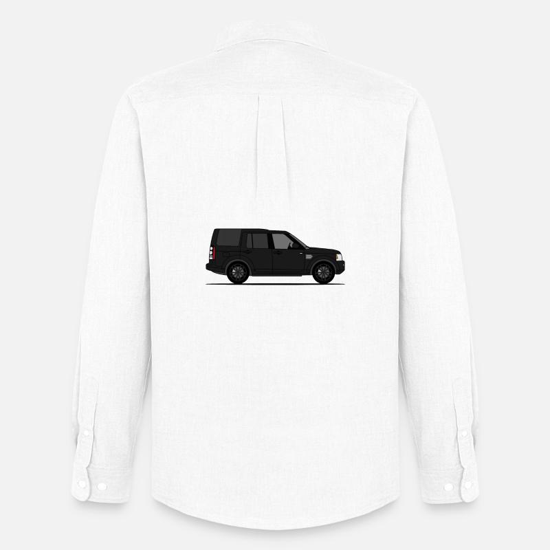 Discovery 4 Schwarz - Männer Oxford Hemd von Stanley/Stella - Weiß