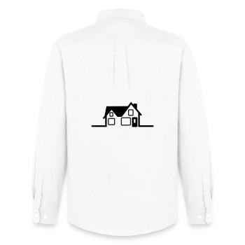 Logo de la maison - Chemise Oxford homme Stanley/Stella - blanc - Dos - AI Model Male 185 dark (185cm)