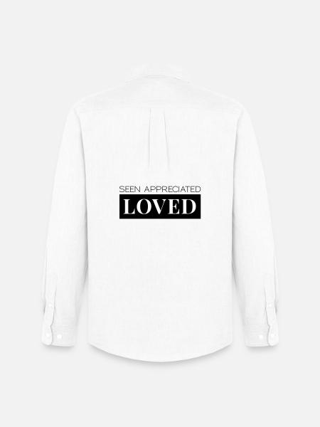 Seen Appreciated Loved - Männer Oxford Hemd von Stanley/Stella - Weiß
