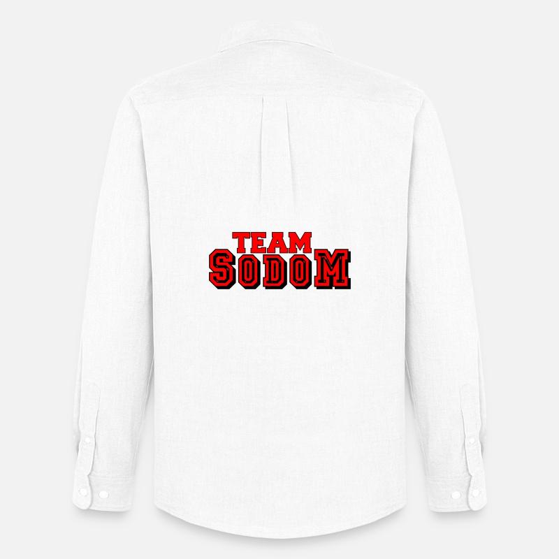 Team Sodom - Stanley/Stella Camicia Oxford uomo - bianco