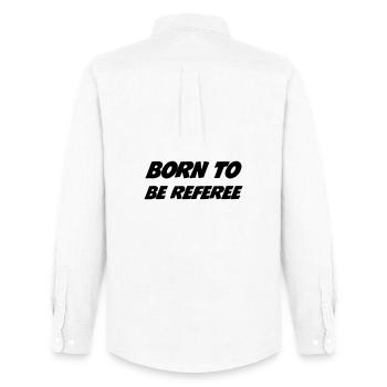 Referee - Schiedsrichter Arbitre - Sport - Match - Männer Oxford Hemd von Stanley/Stella - Weiß - Hinten - AI Model Male 185 dark (185cm)