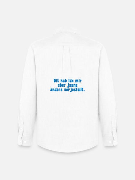 Berliner Icke Saying - Men's Oxford Shirt by Stanley/Stella - white