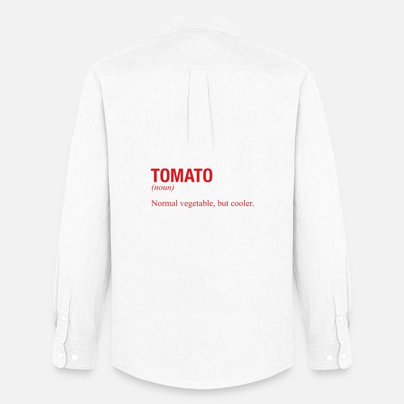 TOMATO Tomate - Männer Oxford Hemd von Stanley/Stella - Weiß