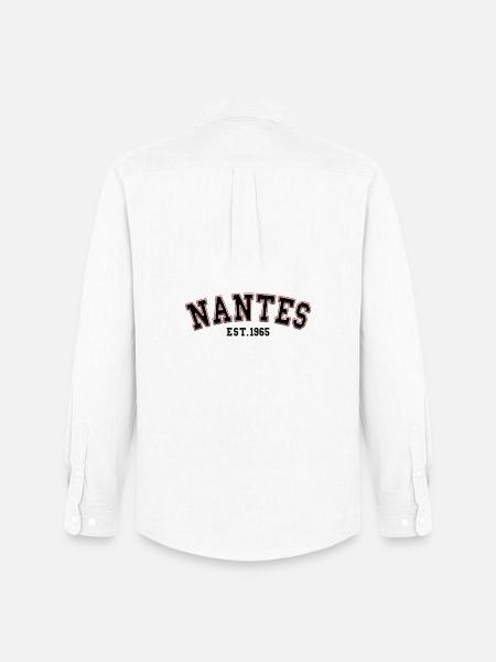 Nantes gegründet 1965 - Männer Oxford Hemd von Stanley/Stella - Weiß