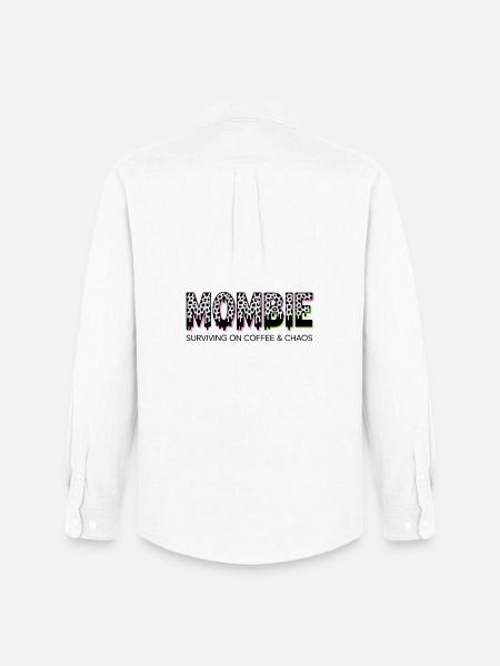 MomLife Leopard Neon Coffee - Men's Oxford Shirt by Stanley/Stella - white