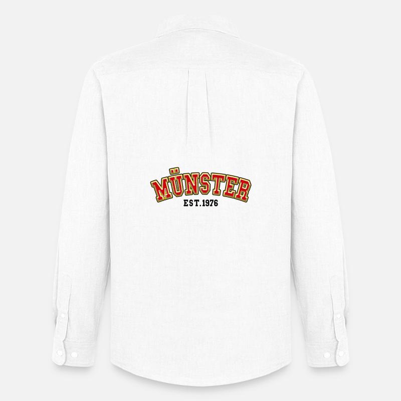 Münster Est. 1976 - Men's Oxford Shirt by Stanley/Stella - white