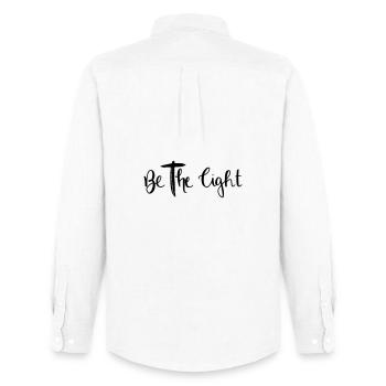 be the light - Men's Oxford Shirt by Stanley/Stella - white - Back - AI Model Male 185 dark (185cm)