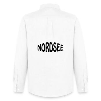 Mer du Nord - Chemise Oxford homme Stanley/Stella - blanc - Dos - AI Model Male 185 dark (185cm)