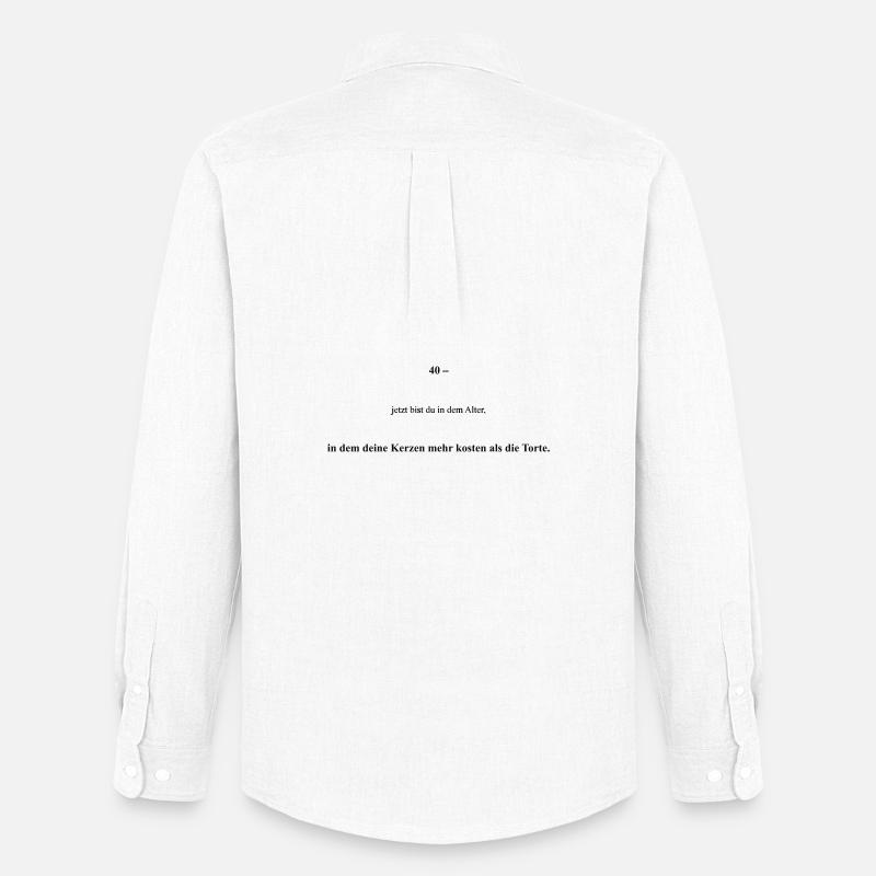 Bitte Design hochladen - Männer Oxford Hemd von Stanley/Stella - Weiß