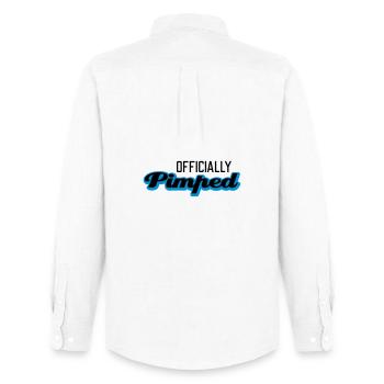 Officially Pimped | Pimp | Tuned | Tuning - Chemise Oxford homme Stanley/Stella - blanc - Dos - AI Model Male 185 dark (185cm)