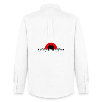 Tractor sunset - Men's Oxford Shirt by Stanley/Stella - white - Back - AI Model Male 185 dark (185cm)