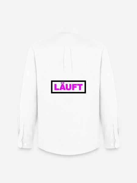 Läuft - Männer Oxford Hemd von Stanley/Stella - Weiß