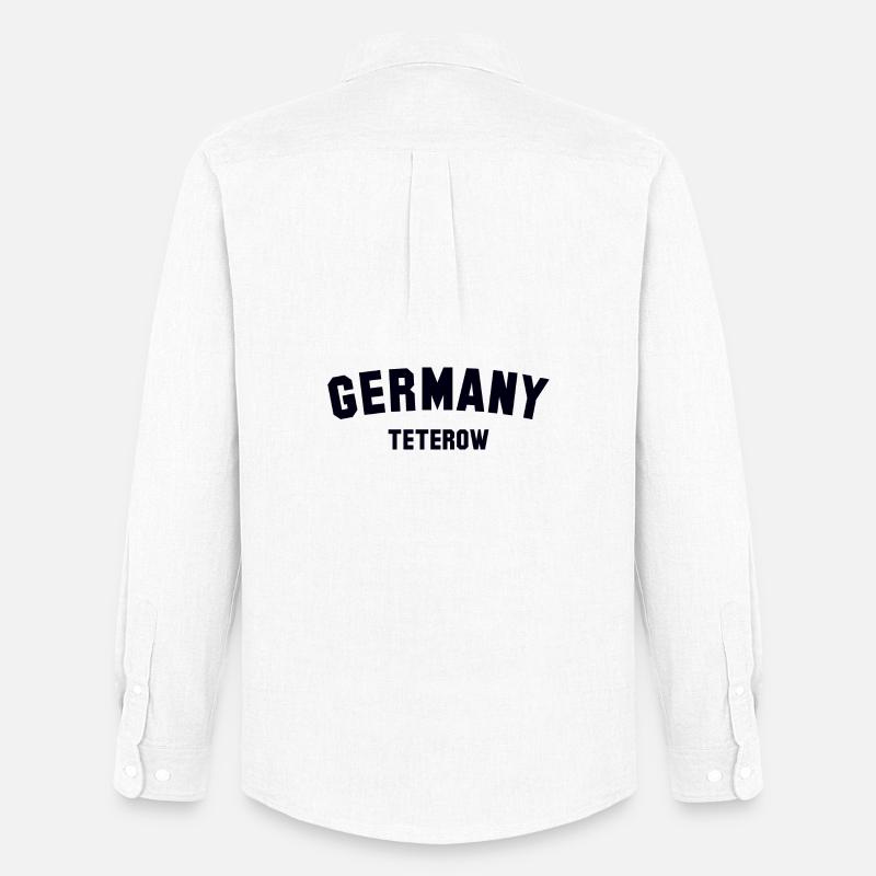 Teterow - Männer Oxford Hemd von Stanley/Stella - Weiß