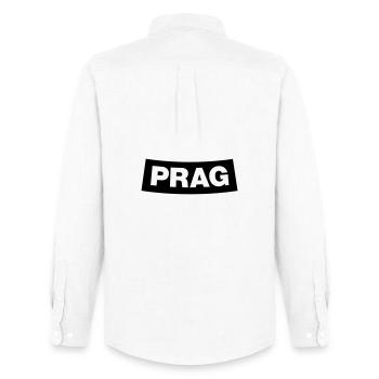 Prague Chapter Element 1C (JGA MC-Rocker-Style) - Men's Oxford Shirt by Stanley/Stella - white - Back - AI Model Male 185 dark (185cm)