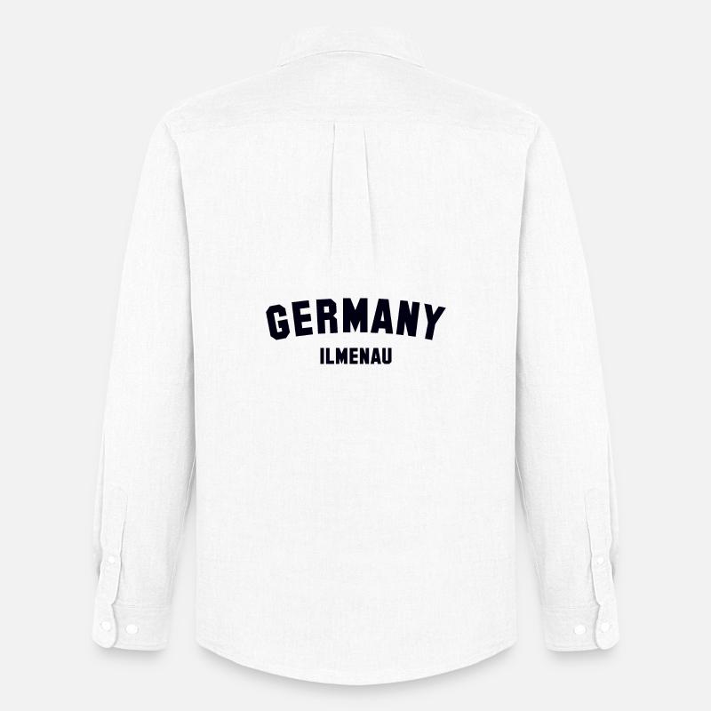 ILMENAU Germany - Männer Oxford Hemd von Stanley/Stella - Weiß