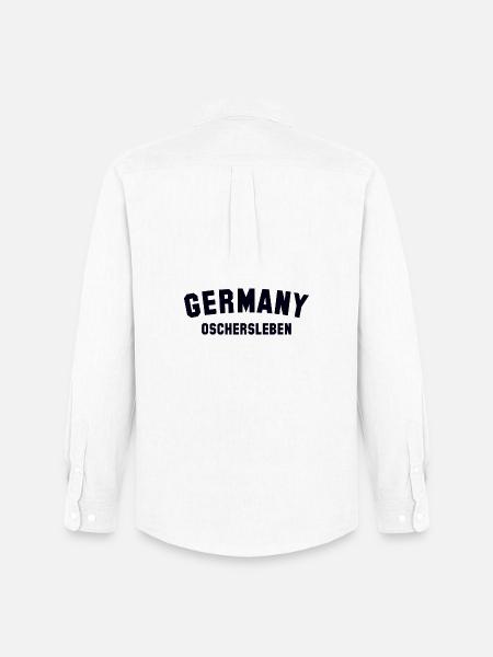 OSCHERSLEBEN Germany - Men's Oxford Shirt by Stanley/Stella - white