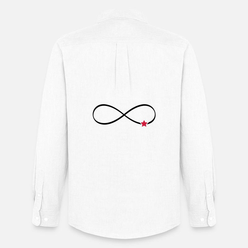 Stern Unendlichkeit Symbol Unendlichkeitszeichen - Männer Oxford Hemd von Stanley/Stella - Weiß