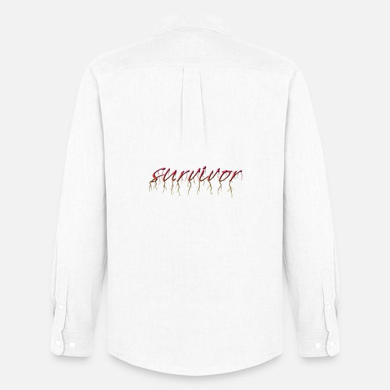 survivor - Männer Oxford Hemd von Stanley/Stella - Weiß