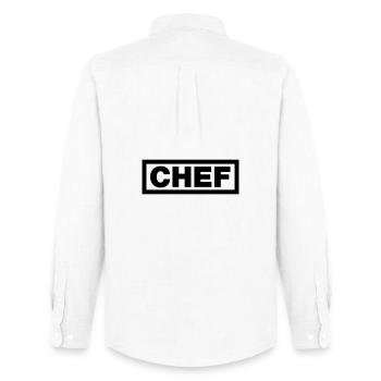 Chef - Men's Oxford Shirt by Stanley/Stella - white - Back - AI Model Male 185 dark (185cm)