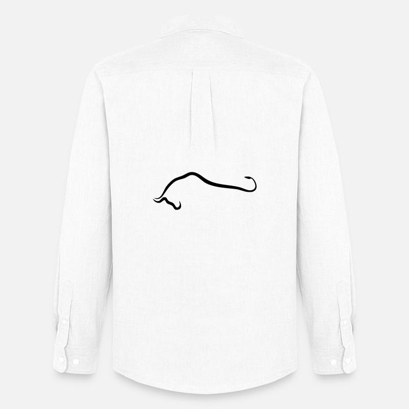 Toro Silhouette - Männer Oxford Hemd von Stanley/Stella - Weiß
