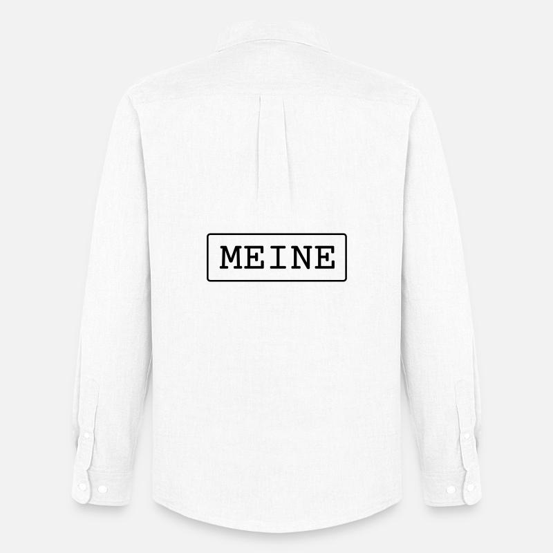 Meine Eigentum Besitz Geschenk - Männer Oxford Hemd von Stanley/Stella - Weiß