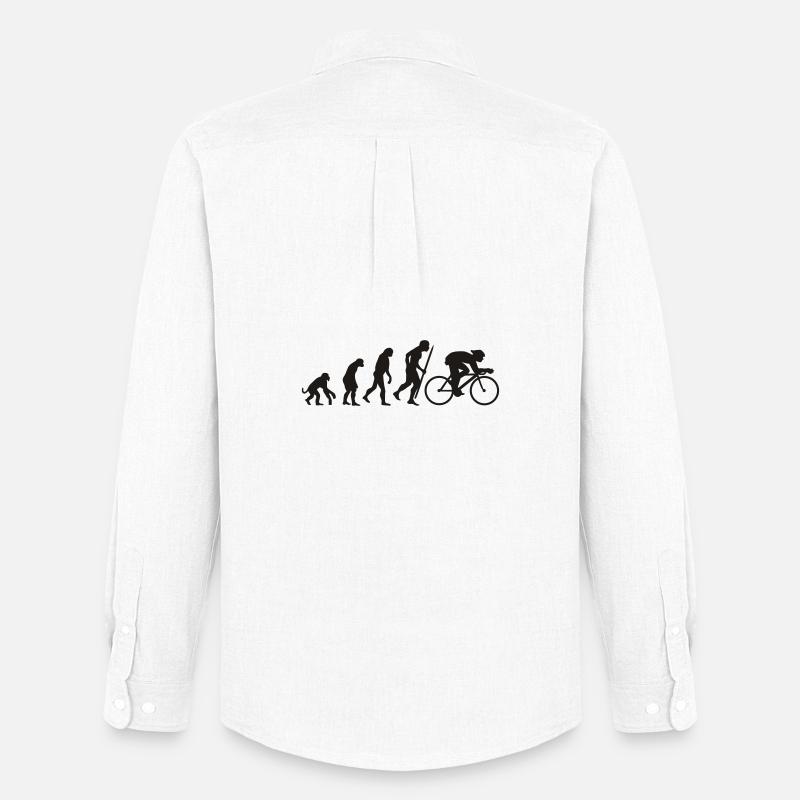 Eveolution cycling - Männer Oxford Hemd von Stanley/Stella - Weiß