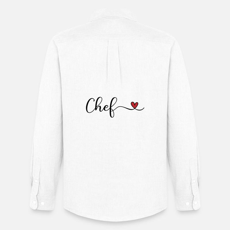 Chef - Männer Oxford Hemd von Stanley/Stella - Weiß