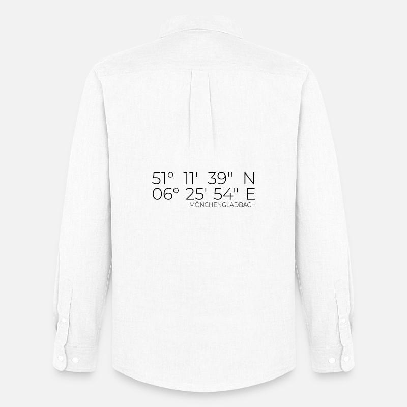 coordinates Mönchengladbach - Men's Oxford Shirt by Stanley/Stella - white