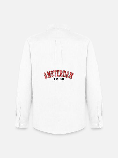 Amsterdam Est. 1966 - Men's Oxford Shirt by Stanley/Stella - white