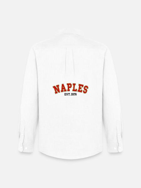 Naples Est. 1976 - Men's Oxford Shirt by Stanley/Stella - white