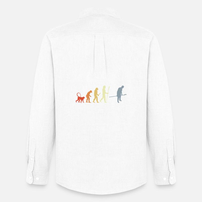 Baker Evolution Retro Look - Men's Oxford Shirt by Stanley/Stella - white