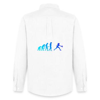 Pickleball tournament design for pickleball game fans - Men's Oxford Shirt by Stanley/Stella - white - Back - AI Model Male 185 dark (185cm)