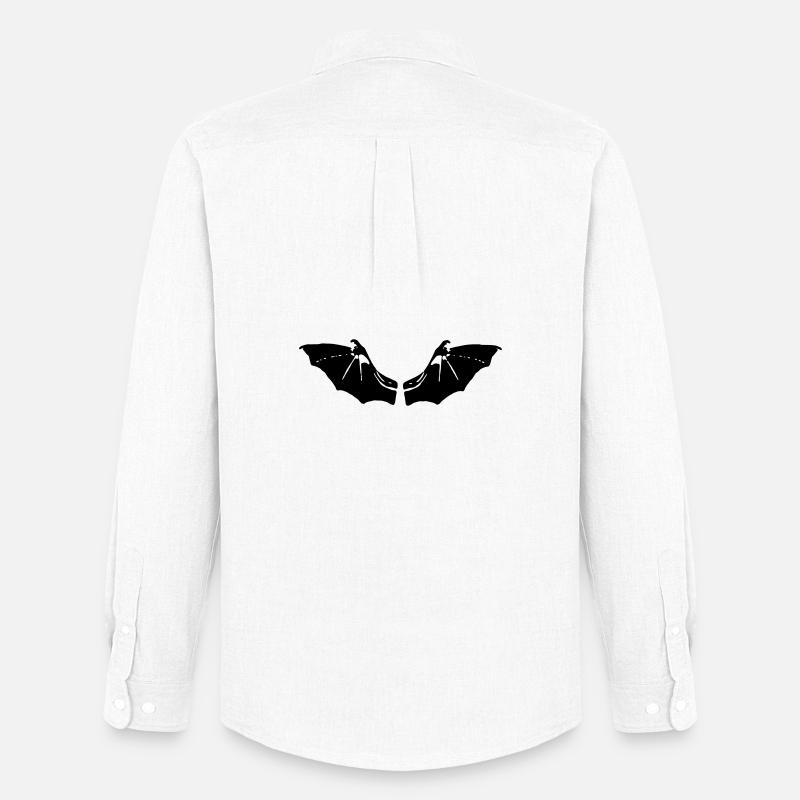 Fledermaus Flügel - Männer Oxford Hemd von Stanley/Stella - Weiß