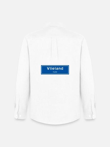 Vlieland place name sign - Men's Oxford Shirt by Stanley/Stella - white