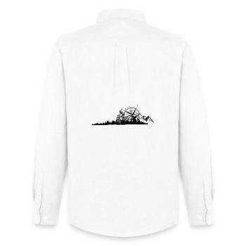 Mountain Bike - Men's Oxford Shirt by Stanley/Stella - white - Back - AI Model Male 185 dark (185cm)